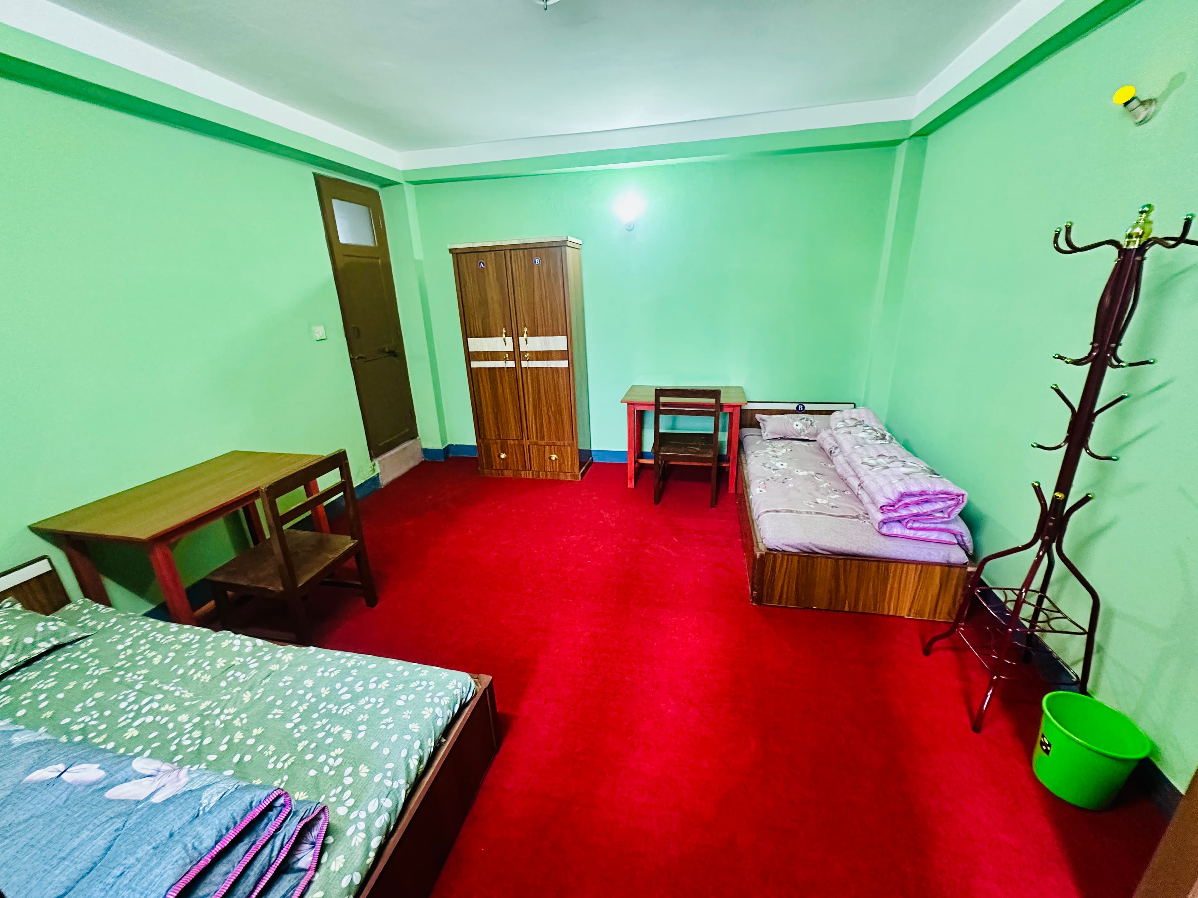 2-Seater Rooms – With or Without Attached Bathroom. Clean, Spacious, and Peaceful!
